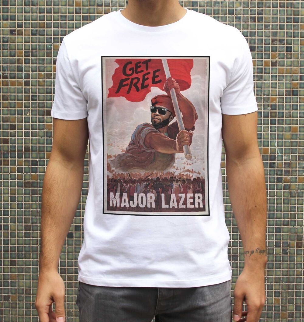 T-shirt Get Free - Major Lazer Tshirt